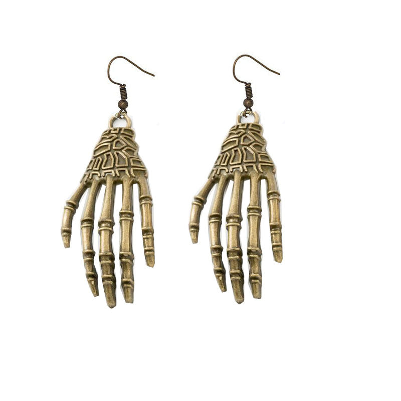 Pendientes Goth Theme Skull Palm al por mayor